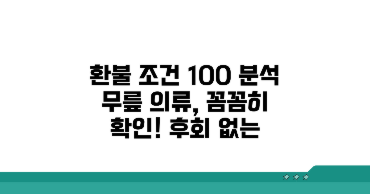 무릎 의류 환불 조건 완전 분석