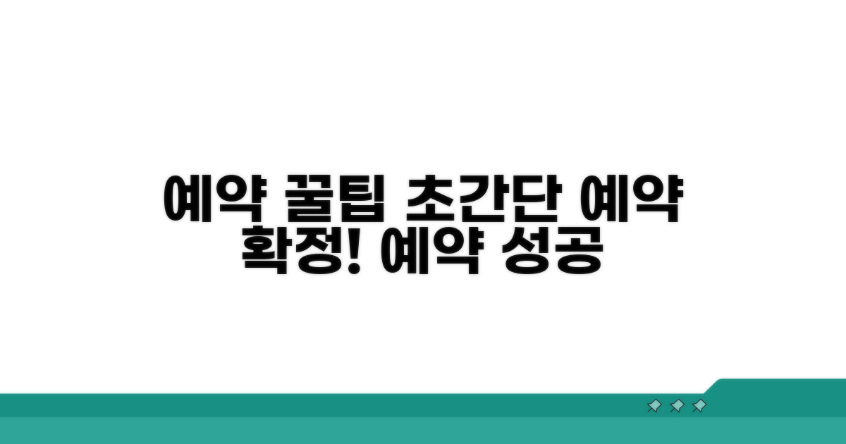 온라인 예약 방법 및 절차