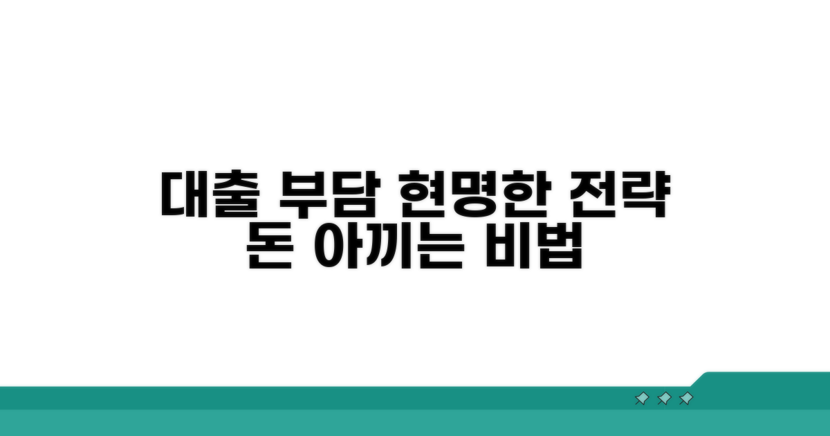 대출 부담 줄이는 현명한 전략