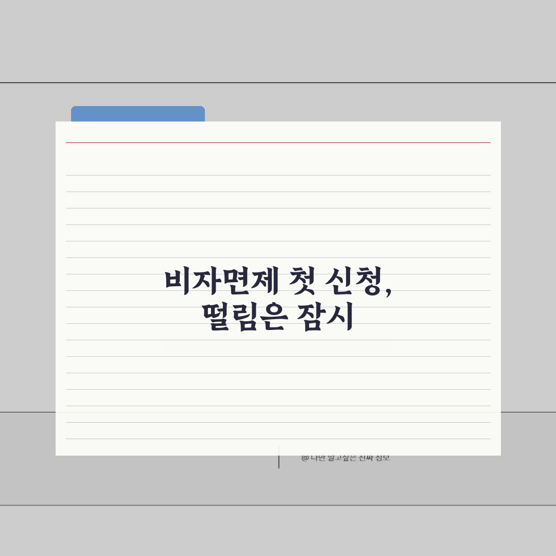 비자면제신청서 수정 가능할까? | 실수했을 때 대처 방법 체험기, 이렇게 해결했어요!