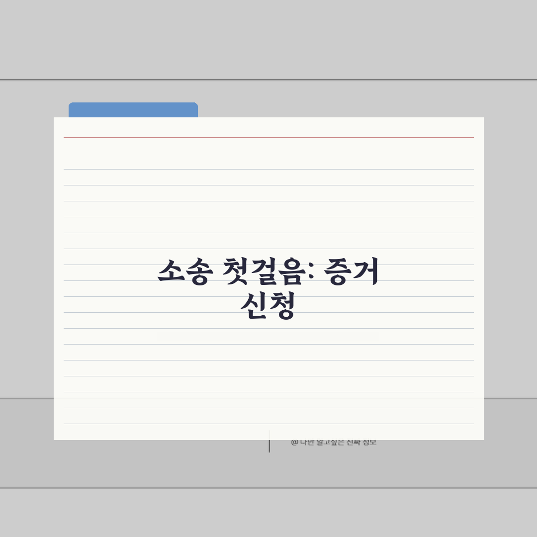 증거신청 방법 절차 | 민사소송 증거제출과 증인신청 절차 직접 해봤어요